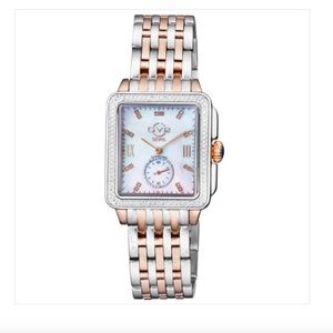 GV2 by Gevril Bari Tortoise Mother of Pearl Dial Ladies Watch, rose gold